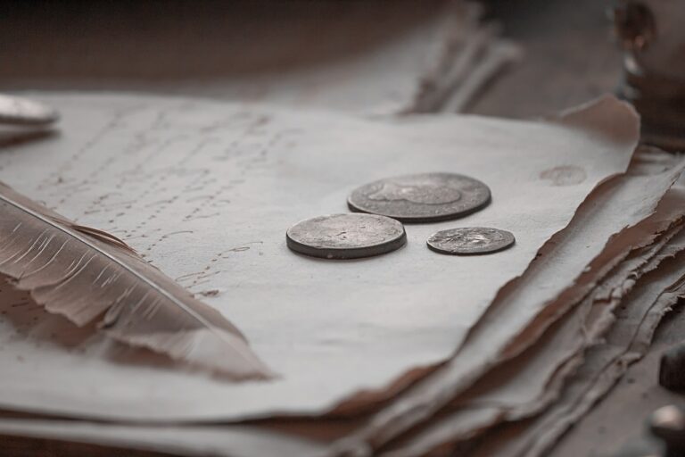 book coin money antic old paper 7431063