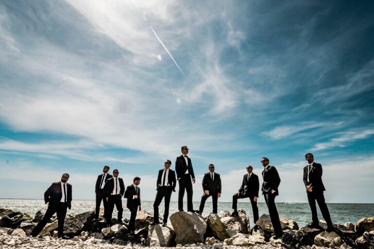 wedding groomsmen outdoors ohio 7335260
